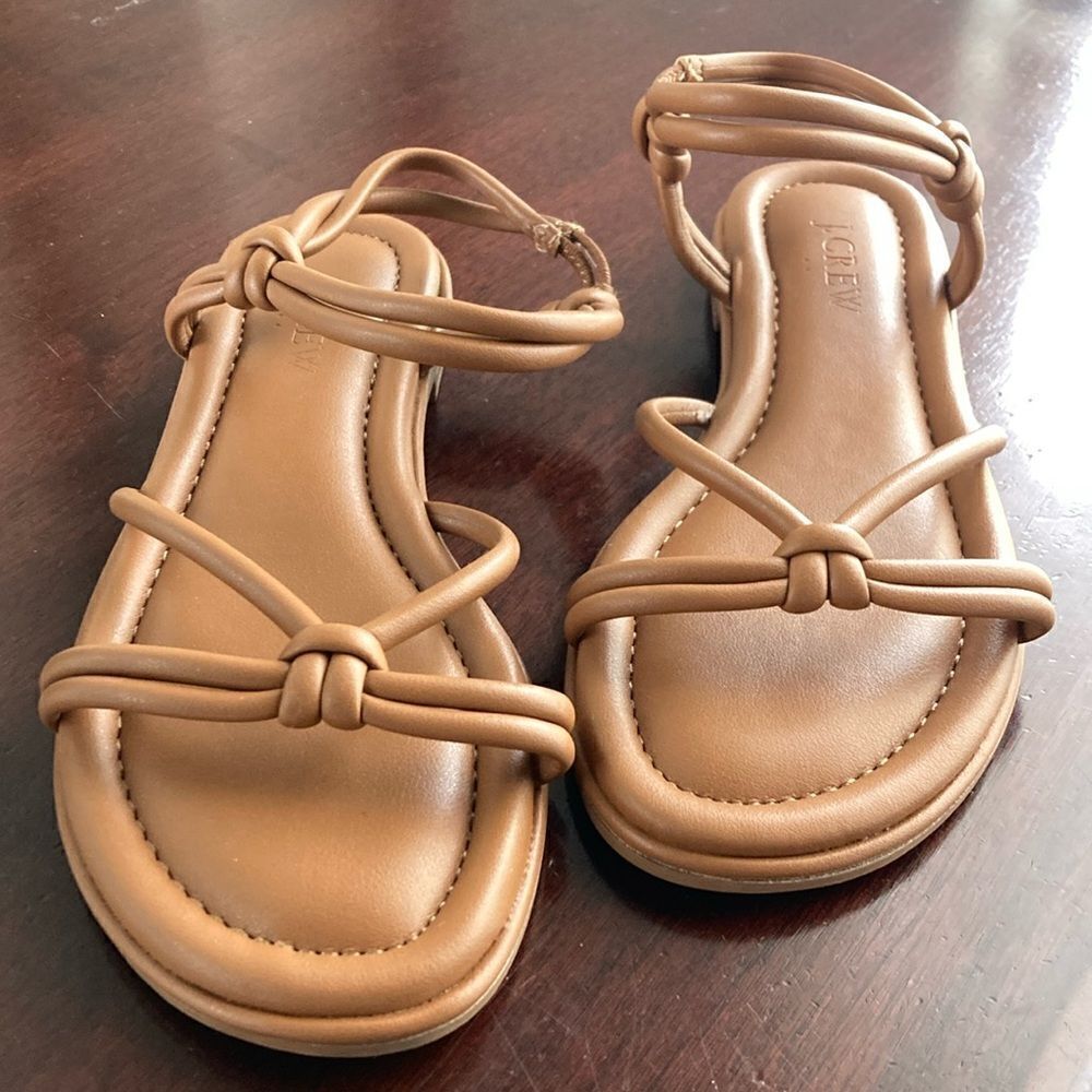 J.Crew Factory knotted rope slip-on sandals